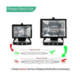 5-pack R7s 118mm 400W 230V, R7s Halogen Linear Light Source, Dimmable Halogen Lamp for Construction Works_MGF 400W