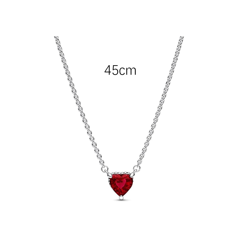 Timeless Red Heart Necklace