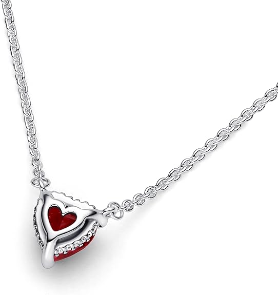 Timeless Red Heart Necklace