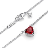 Timeless Red Heart Necklace