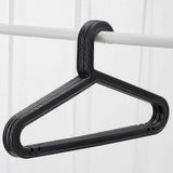 10-pack Standard PP Hanger Lightweight Shirt Hanger For Everyday Use White - Side View