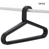 10-pack Standard PP Hanger Lightweight Shirt Hanger For Everyday Use White - 45-Degree Angle