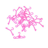 20 pcs/lot Pink Hangers Dress Clothes Accessories For Barbie Doll 0 - Side View