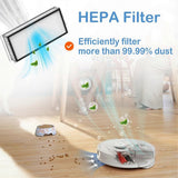 For Roborock Q8 Max/ Q5 Pro Main Brush Side Brush Hepa Filter Mop Cloth 51 51 plastic - 45-Degree Angle