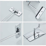 3X Magnifying Wall Mirror - Foldable Extension - 360 Degree Rotation Magnifying Mirror Bathroom Mirror with Drilling - Top-Down View