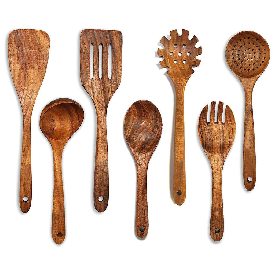 Kitchen Utensil Set - Wooden Utensils