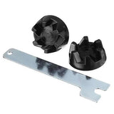 Blender Rubber Replacement Parts Clutch Gear Coupling AP2930430 for KitchenAid Black, Silver - Side View