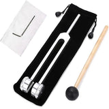 128 Hz Tuning Fork with Weight, Bio-Acoustic Tuning Fork Compatible with Therapy, 128 Hz Acoustic Sliding Tuning Fork