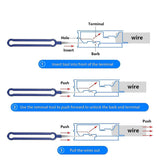 36 Piece Terminal Removal Tool Kit, Pin Extractor, Terminal Stripping Kit, Electrical Cable Connector