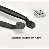 10x 96mm Black Kitchen Handles Door Handles Drawer Handles Bedroom Furniture Handles - Side View