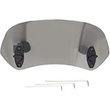 Motorcycle Windshield Adjustable Clip-On Windshield Wind Deflector Windscreen Accessories for Motorcycle Tawny