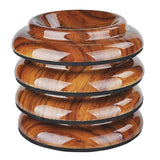 pcs Piano Wheel Cups for Upright Piano, Rosewood Color Piano Wheel Piano Leg Protectors with Anti-Slip
