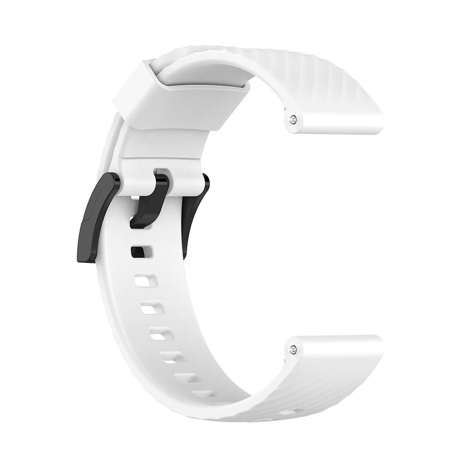For Suunto 7 Solid Color Silicone Strap - Perfect White 0_MGF White