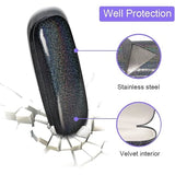 (4 pcs) Glasses Case, Unisex Hard Shell Glasses Case Protect - Side View