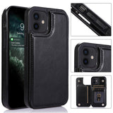 iPhone 12 - Practical and stylish case with card holder Rose gold