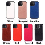 iPhone 12 - Practical and stylish case with card holder Rose gold - Extra Image