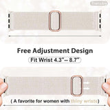 5-pack Nylon Stretch Band Compatible with Apple Watch 42mm 44mm 45mm Women Men, Fabric Elastic Bracelet Solo Loop Band for iWat—max - Side View