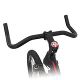 Bicycle Bullhorn Handlebar Aluminum Alloy 25.4mm 390mm Bicycle Handlebar For Fixed Gear Bicycle Road Bike - Side View