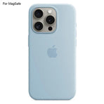 Compatible with iPhone 15 Pro Case MagSafe Liquid Silicone Back [Induction Popover] - Perfect Baby Blue_MGF Baby Blue