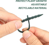 13.5 cm Adjustable Plant Ties, 200 Pcs Flexible Plant Wire Ties Plastic Garden Ties for Plant Support - Side View