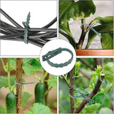 13.5 cm Adjustable Plant Ties, 200 Pcs Flexible Plant Wire Ties Plastic Garden Ties for Plant Support - 45-Degree Angle