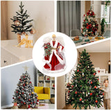 Christmas Tree Angel Tops, Decorative Ornaments with White Feather Wings Dimensions (cm):
