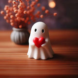 Halloween Creative Resin Middle Finger Ghosts, Ghost Festival Decorations, Spranks, Provocation, Garden Decorations, Crafts Bat ghost 8CM - Close-Up Angle