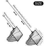 Adjustable Telescopic Fishing Net for Aquarium, Extendable Handle Fishing Landing Net, Mini Foldable Net for Aquarium, 1 Pack - Front View
