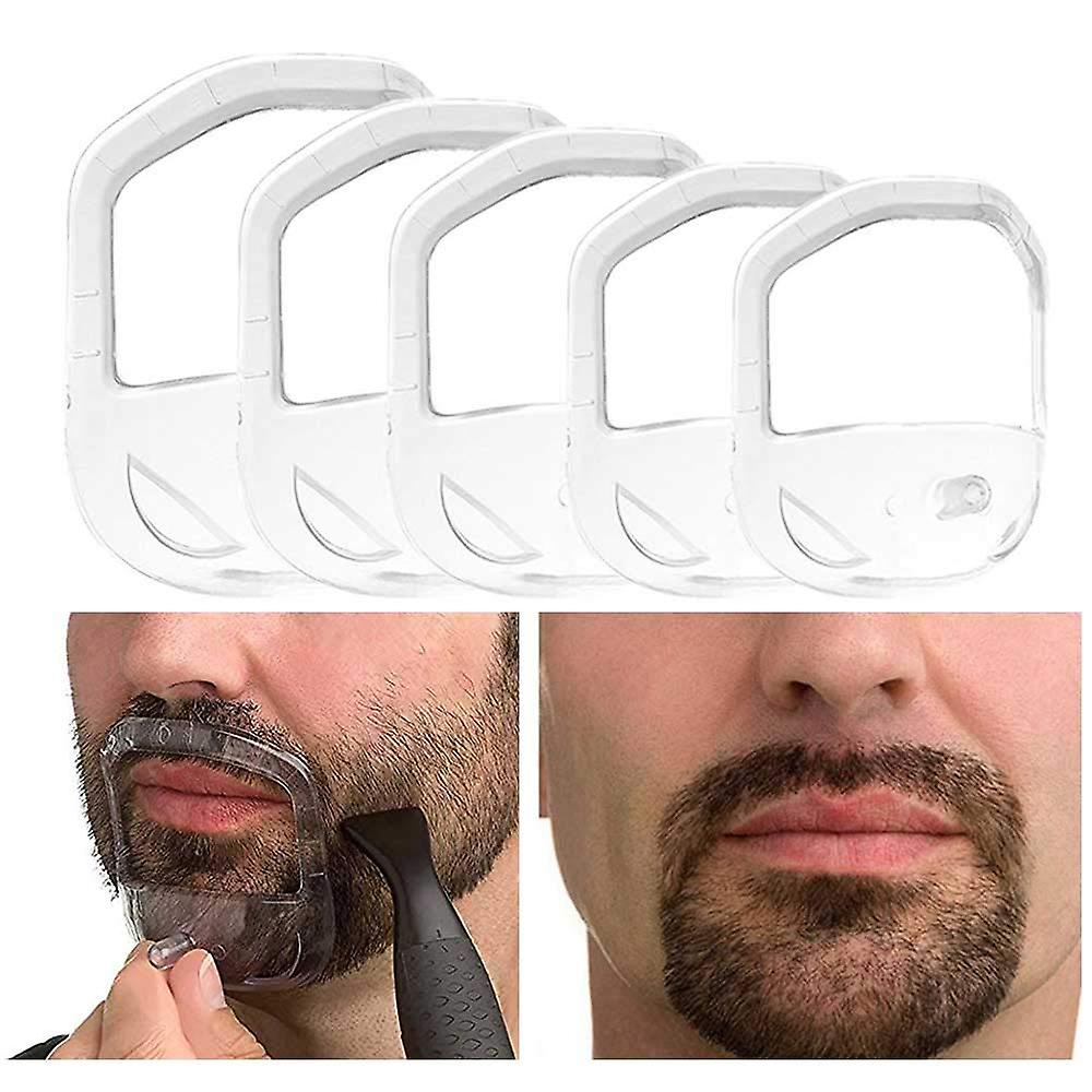 Sizes Goatee Shaving Template Beard Guide Shaper Beard Shaping & Styling Template For Men White