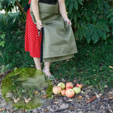 Apple Picking Bag with Storage Pocket for Orchard, Farm and Garden - Durable Fruit Collection Bag - Side View