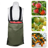 Apple Picking Bag with Storage Pocket for Orchard, Farm and Garden - Durable Fruit Collection Bag - Top-Down View