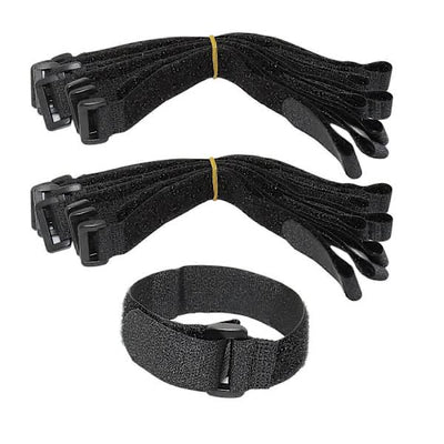 /NN/ 16-pack High Quality Nylon Cable Ties with Velcro, 30 cm x 2.5 cm, Black