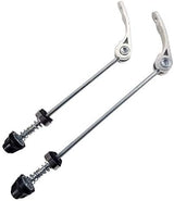 Road and Mountain Bike MTB Wheel Hub Front and Rear Quick Release Skewer Clamp Bolt Lever Axle QR 145/180 mm, a Pair Silver Silver Silver