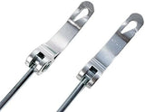 Road and Mountain Bike MTB Wheel Hub Front and Rear Quick Release Skewer Clamp Bolt Lever Axle QR 145/180 mm, a Pair Silver Silver Silver - Side View