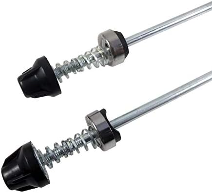 Road and Mountain Bike MTB Wheel Hub Front and Rear Quick Release Skewer Clamp Bolt Lever Axle QR 145/180 mm, a Pair Silver Silver Silver