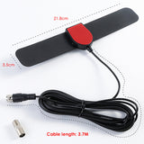25 Mile Range Antenna TV Digital HD 4K Antenna Digital Indoor HD Black one size