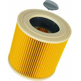 Cartridge Filter Compatible with Kärcher A 2554 Me, A 2604, A 2654 Me, A 2656 X Plus, A 2901, A2000 Vacuum Cleaner (1 pc)