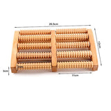 Foot massager / Foot massage - Wooden massage roller - Side View