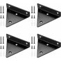 pcs Floating Shelf Brackets, Invisible Triangle Wall Shelf Brackets, Metal Wall Shelf Brackets for Shelves