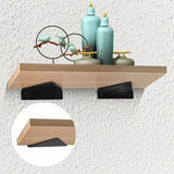pcs Floating Shelf Brackets, Invisible Triangle Wall Shelf Brackets, Metal Wall Shelf Brackets for Shelves