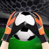 pair of children's football goalkeeper gloves, anti-collision, blue M Blue Blue M
