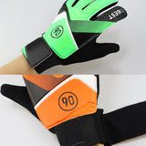 pair of children's football goalkeeper gloves, anti-collision, blue M Blue Blue M - 45-Degree Angle
