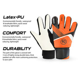 pair of children's football goalkeeper gloves, anti-collision, blue M Blue Blue M - Rear View