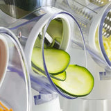 Rotary Grater Vegetable Cutter and Shredder white white[pl] - Front View