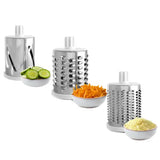 Rotary Grater Vegetable Cutter and Shredder white white[pl] - Side View