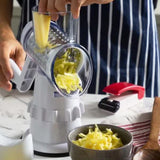 Rotary Grater Vegetable Cutter and Shredder white white[pl]