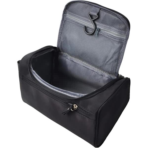 Men's Toiletry Bag, Small Travel Toiletry Bag, for Shaving, Shower, Bathroom, Hygiene Items, Black