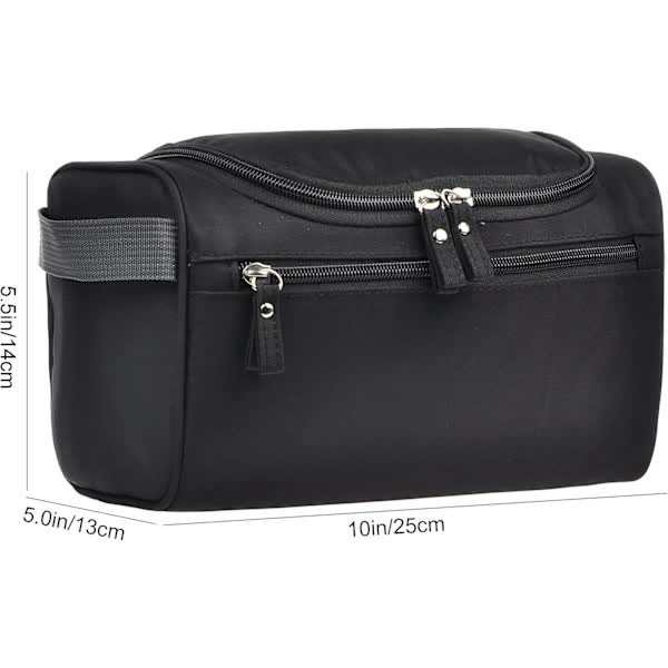 Men's Toiletry Bag, Small Travel Toiletry Bag, for Shaving, Shower, Bathroom, Hygiene Items, Black