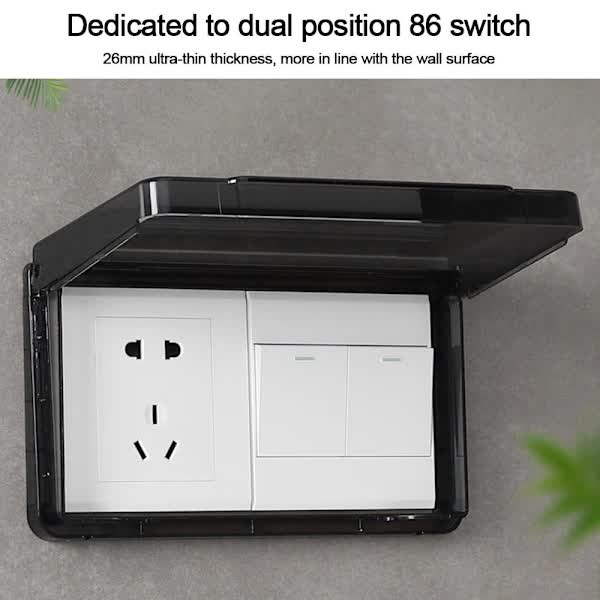 Switch Protective Cover Socket Waterproof Box TRANSPARENT transparent