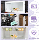 4-pack snack boxes with compartments, snack containers for kids and adults, 4-compartment bento lunch boxes